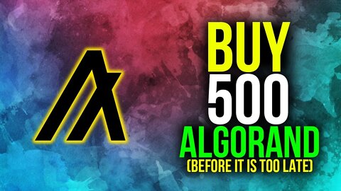 Why You Should Own 500 Algorand Tokens - ALGO Algorand Cryptocurrency