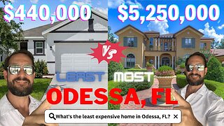 Odessa, FL: Check out the Least and Most Expensive Homes in one of Tampa's Popular Suburbs