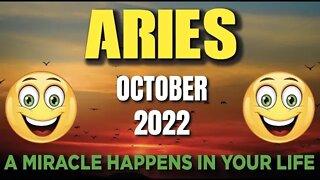 Today's Horoscope Aries ♈️ 😳A MIRACLE HAPPENS IN YOUR LIFE😳Aries ♈️ October 2022 tarot Aries ♈️