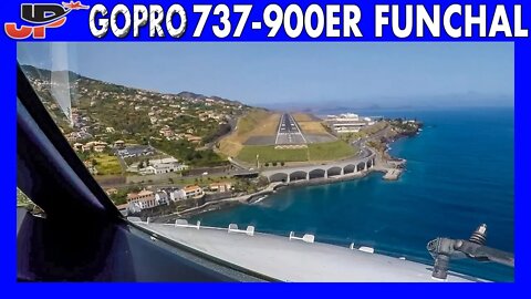 Landing & Takeoff BOEING 737-900ER at Funchal | GoPro Pilotsview