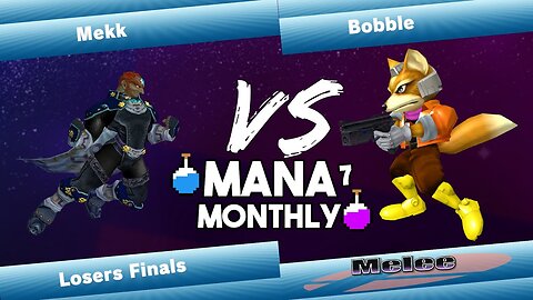 Mana Monthly 7 Losers Finals - Mekk (Ganondorf, Falcon) vs Bobble (Fox, Falcon) Smash Melee Tourney