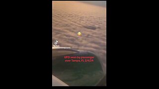 UFO seen over clouds