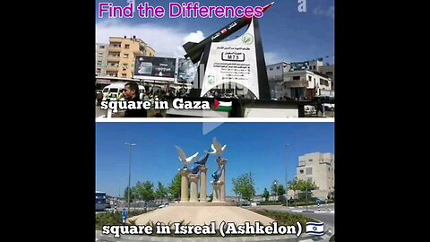 A little game of Find the Differences. Israel vs Palestinian Gazans Hamas Terrorists