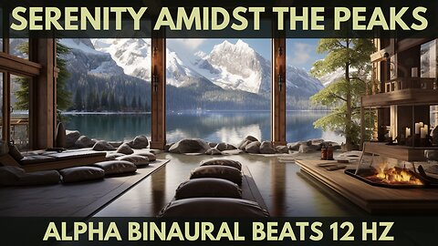 1 Hour of Relaxing Music for Stress Relief in the mountains, Alpha Binaural Beats 12 Hz