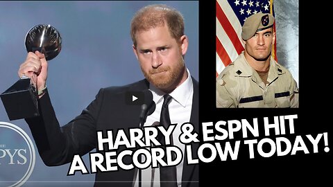 Can't believe Harry did this in his acceptance speech of the Pat Tillman award at the ESPY's!