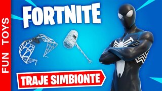 TRAJE SIMBIONTE, skin IRADA do HOMEM-ARANHA dentro do FORTNITE! E mostramos mais itens! 🕸👨🏽