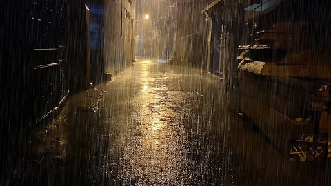 “Rain the alley - 10 hours of relaxation and tranquility | Rain sound for restful sleep”