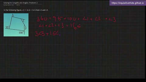 Solving for Lengths and Angles: Problem 2