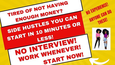 25 Side Hustles You can Start in 10 minutes or less!!! #sidehustles #sidehustle #sidehustles2023