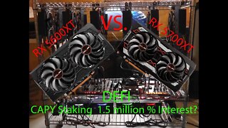 Crypto Mining 5600xt vs 5700xt l CAPY Staking l 120v to 240v Prep