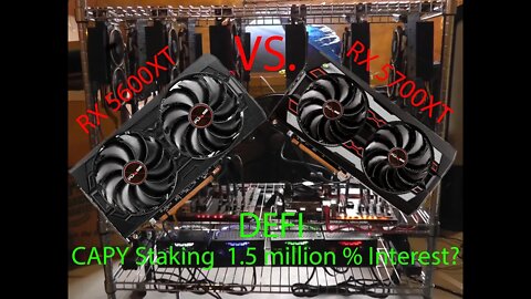 Crypto Mining 5600xt vs 5700xt l CAPY Staking l 120v to 240v Prep