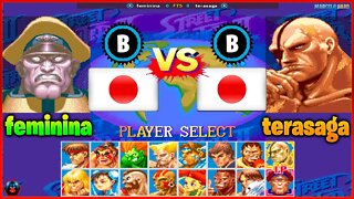 Super Street Fighter II X (feminina Vs. terasaga) [Japan Vs. Japan]