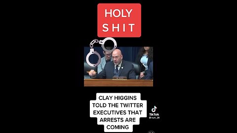 Clay Higgins informing Twitter Executives ARRESTS ARE COMING ~ Eden's Living TV