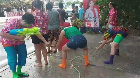 Songkran water festival in Thailand