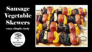 Sausage Vegetable Skewers