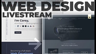 Web Design Live! Changing my portfolio design