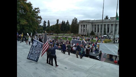 Medical Freedom Rally Olympia WA 10-3-21