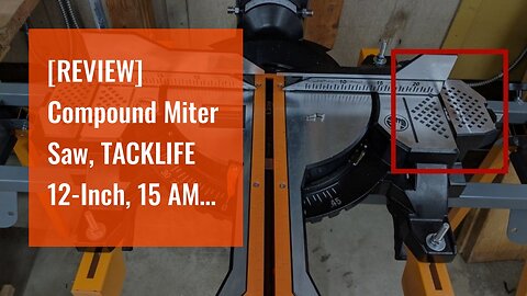 [REVIEW] Compound Miter Saw, TACKLIFE 12-Inch, 15 AMP Double Sliding Miter Saw, Double-Bevel Cu...
