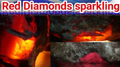 red diamond all red everything, Only Indian Diamond, rough,