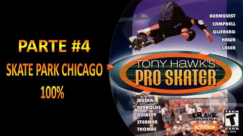 [PS1] - Tony Hawk's Pro Skater - [Parte 4 - Skate Park Chicago 100%] - PT-BR - [HD]