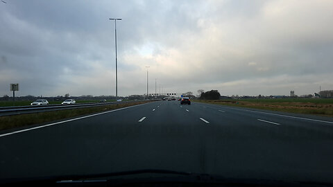 Timelapse Drive: Amersfoort to Amsterdam Schiphol Februari 5, 2024 #drivelapse