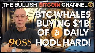 🇬🇧 Do not be fooled by BITCOIN sideways action, Whales amassing $1B a day, Strong Hand!! (Ep 627) 🚀