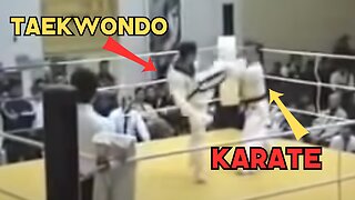 Taekwondo vs. Karate (Real Fight) Knockout!