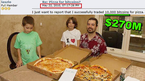 Today is Bitcoin Pizza Day! 5/22/2010 (10,000) Bitcoin was 1st used to buy something: 2 Pizzas! 🍕💰