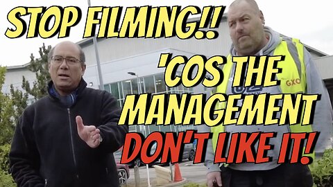 Stop filming ‘cos the management don’t like it! 📸❌💩🎥