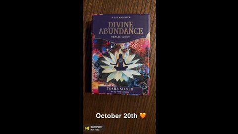 October 20th oracle card: inner power