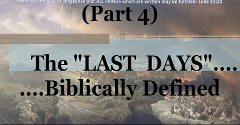 #4) Moses & Deuteronomy 4 (The Last Days....Biblically Defined Series)