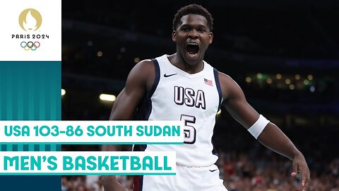 USA vs South Sudan | Men's basketball group stage 🏀 | Paris 2024 highlights