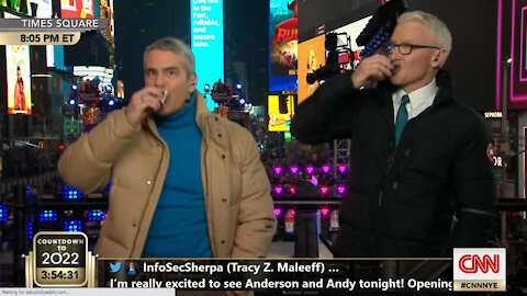 CNN Live at 2022 Time Square: Drunk Guest Rants on De Blasio as "Horrible Mayor"