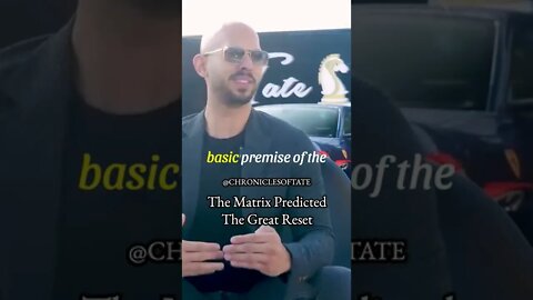 Andrew Tate Predicted The Great Reset #Shorts #Matrix