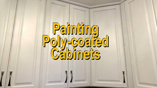 Painting Cabinets that are Coated with Poly