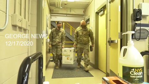 New York National Guard Soldiers Receive their First COVID-19 Vaccine Doses, Dec 17, 2020