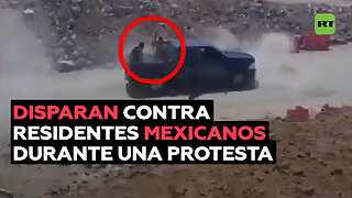 Comando armado dispara contra manifestación en una autopista en México