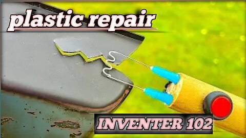 Repair broken plastic with DIY plastic welding machine.