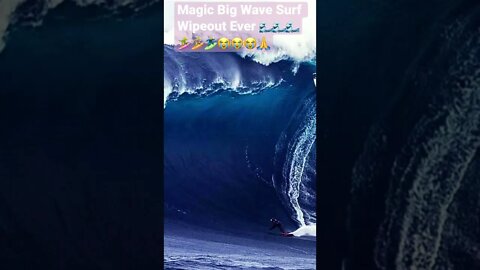 Magic Big Waves Surf Wipeout Ever 🌊🌊🌊🏄‍♀️🏄🏄‍♂️😭😭😭🙏