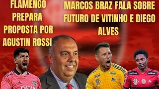 DIEGO ALVES E VITINHO NÃO VÃO RENOVAR COM O FLAMENGO/FLAMENGO PREPARA PROPOSTA POR AGUSTIN ROSSI.