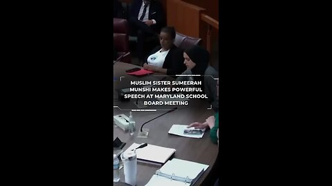 Muslim Sister Sumeerah Munshi Makes Powerful Speech at Maryland School Board Meeting.