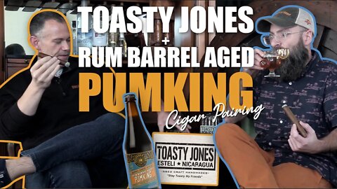 Toasty Jones Habano Torpedo + Southern Tier Rum Barrel Aged Pumking Pairing