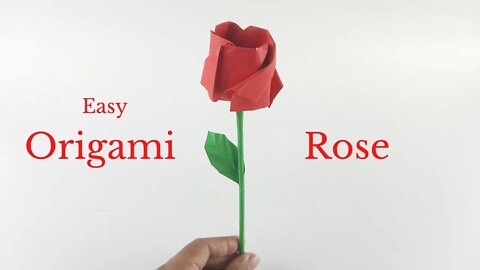 Origami Rose Easy - Paper Craft Step By Step Tutorial