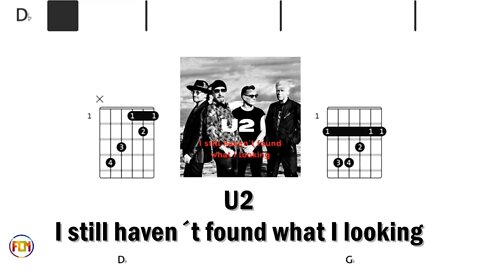 U2 I still haven´t found what I looking - (Chords & Lyrics like a Karaoke) HD