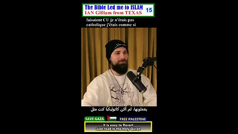 The BIBLE Led me to ISLAM - IAN GILLIAM from TEXAS 15 #why_islam #whyislam