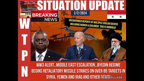 SITUATION UPDATE: WW3 ALERT! MIDDLE EAST ESCALATION! BIDEN REGIME BEGINS RETALIATORY MISSILES STRIKE