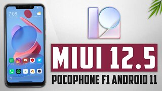 MIUI 12.5 com ANDROID 11 para Pocophone F1! | MIUI v12.5 21.3.24 romKTpro Forever Port