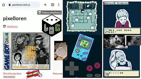 Third Grade Noir - Gameplay 2 | GameBoy Color | on pixelLoren.itch.io | who is the Monster?