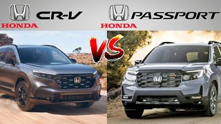 Honda CR-V 2022 vs Honda Passport 2022 Specs Comparison