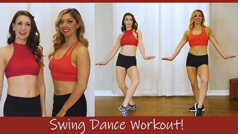 Swing Dance Workout for Beginners ♥ Burn Fat, Have FUN! 10 Minute, At Home DanceFit for Weight Loss